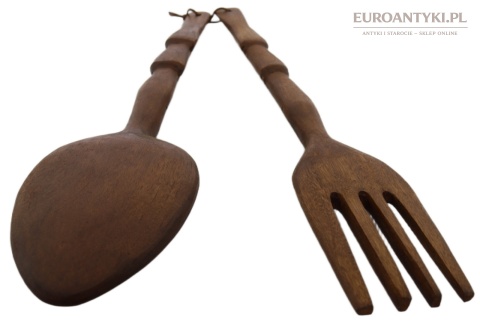 potężna drewniana łyżka 69 cm
