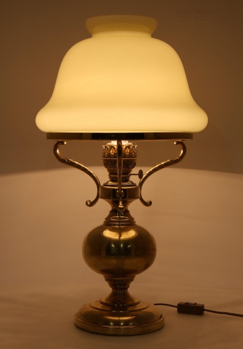 mosiężna lampa stołowa kosmos brenner