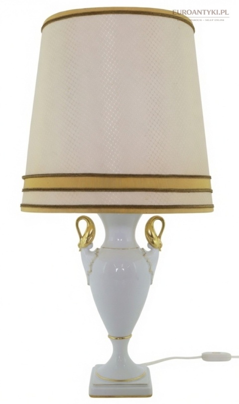 duża porcelanowa lampa stołowa ak kaiser