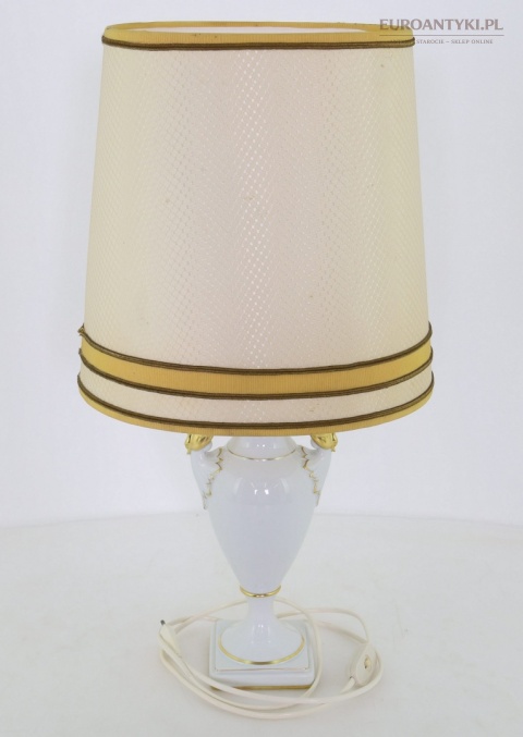 empire lampa stołowa z dużym abażurem