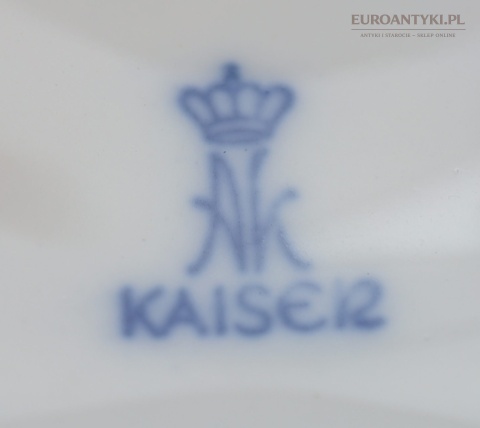 sygnowana lampa porcelanowa ak kaiser