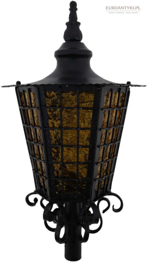 xl potężna kuta lampa ogrodowa
