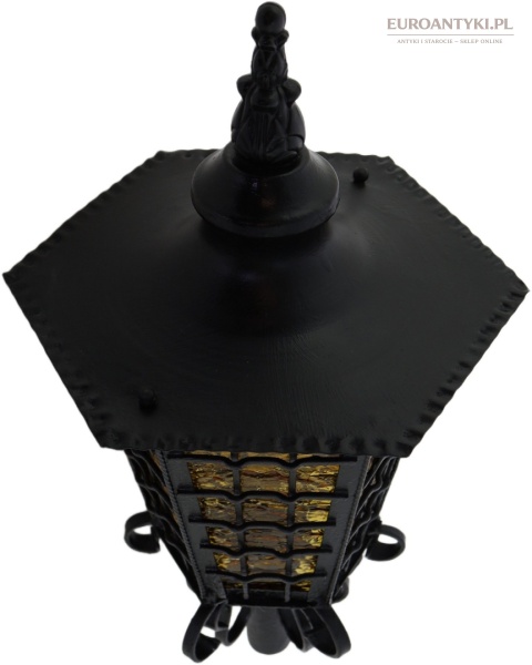potężna lampa na słupek bramy