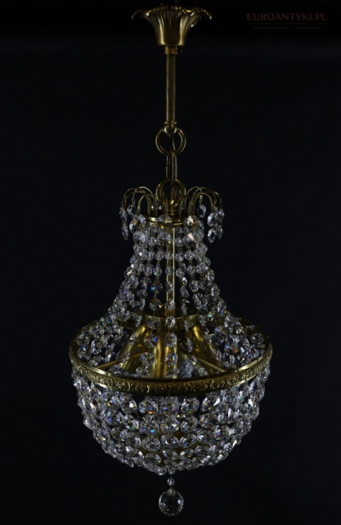 mała lampa pałacowa z kryształami