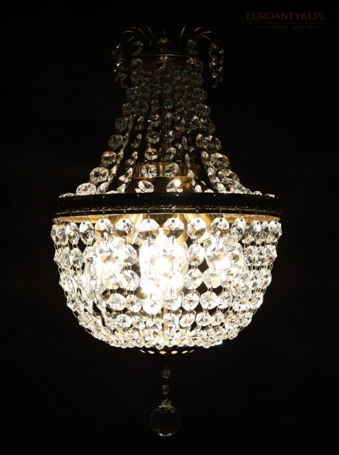 lampa wisząca kryształowa mini