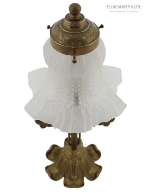 vintage lampka stołowa florystyczna