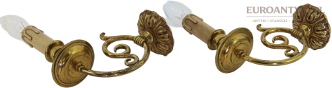 para lamp ściennych w stylu neobarokowym