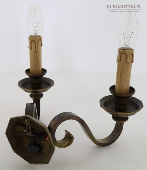 brązowe lampy ścienne antyczne
