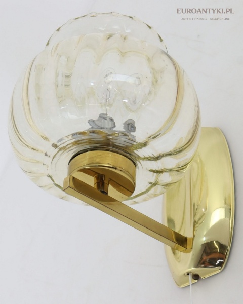 para lamp ściennych z mosiądzu retro