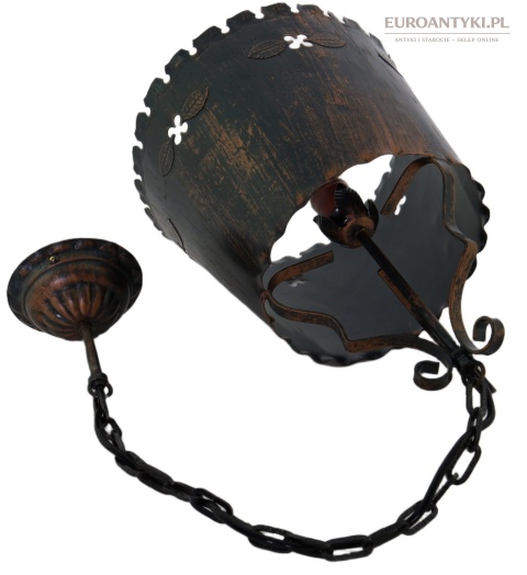 lampa vintage do kuchni rustykalnej