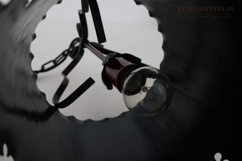 lampa metalowa postarzana