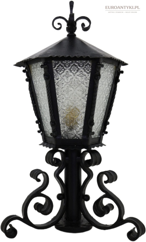 duża kuta lampa ogrodowa vintage