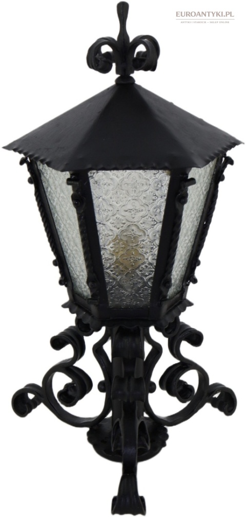 duża rustykalna lampa zewnętrzna vintage