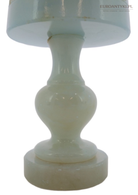 mlecznobłękitna lampka nocna retro