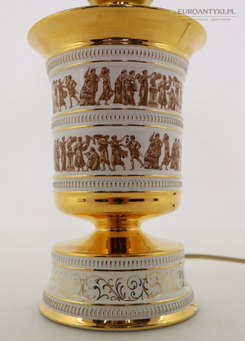 stołowa lampa Florentine z antycznymi scenami