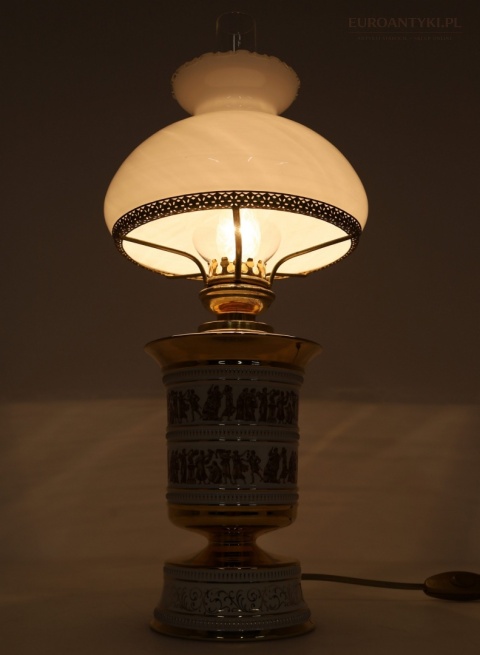 stołowa klasyczna lampa  lata 60