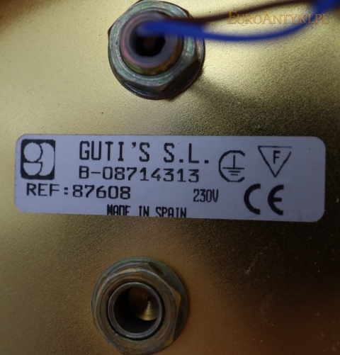 metka guti’s s.l. made in spain z oznaczeniem modelu 87608