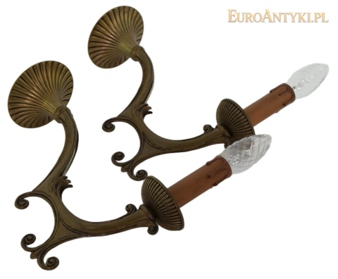 para dekoracyjnych lamp ściennych z brązu