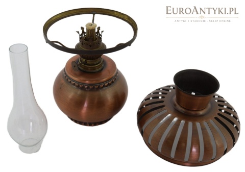 lampa naftowa Kosmos Brenner z lekką patyną