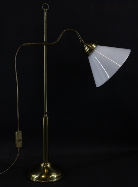 wysoka lampa stołowa XL wykonana z mosiądzu