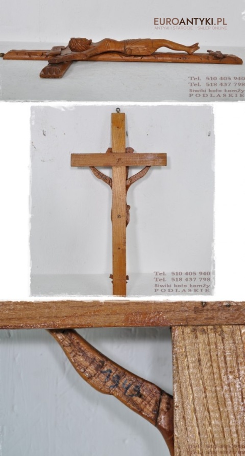 ANTYK DUZY STARY KRZYZ JEZUS CHRYSTUS KRZYZYK XL