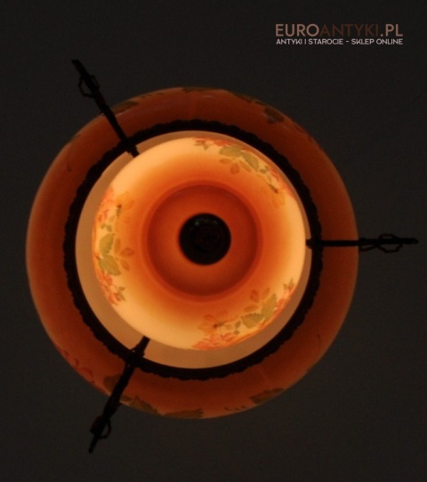 DUZA SZKLANA LAMPA KWIATOWA ZYRANDOL SZKLANY x