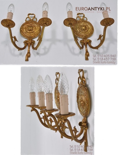 ZABYTKOWE KINKIETY LAMPKI LAMPY EMPIRE EMPIR STYL ANGIELSKI