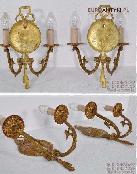 ZABYTKOWE KINKIETY LAMPKI LAMPY EMPIRE EMPIR STYL ANGIELSKI