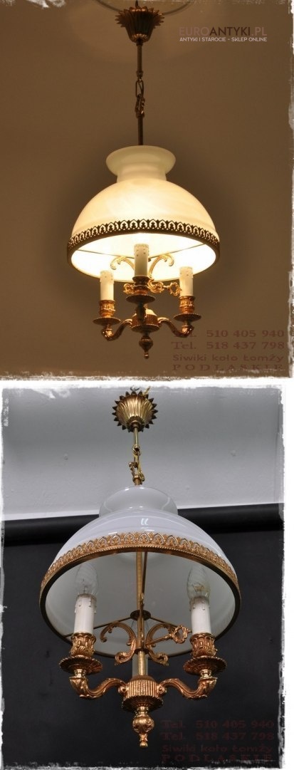 Dekoracyjna lampa pałacowa do ganku holu antyk oświetlenie dworkowe