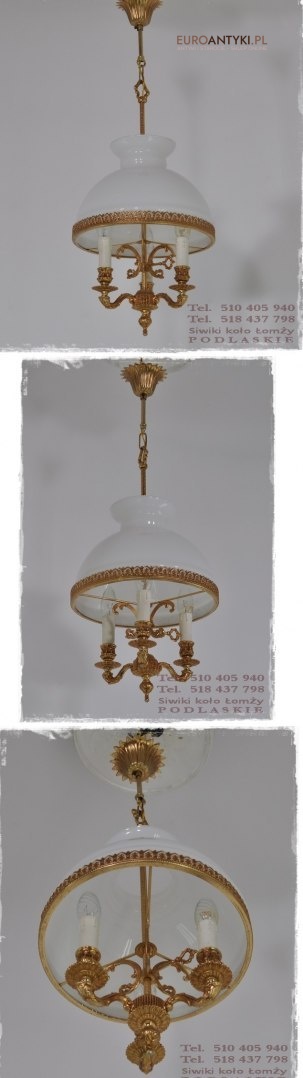 Dekoracyjna lampa pałacowa do ganku holu antyk oświetlenie dworkowe