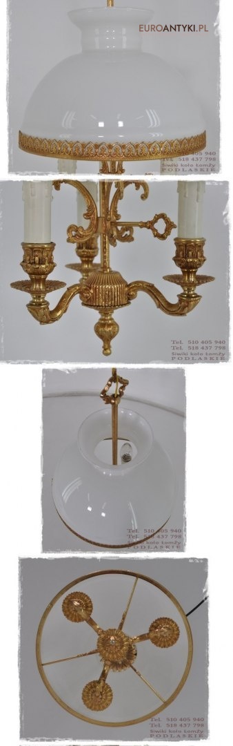 Dekoracyjna lampa pałacowa do ganku holu antyk oświetlenie dworkowe