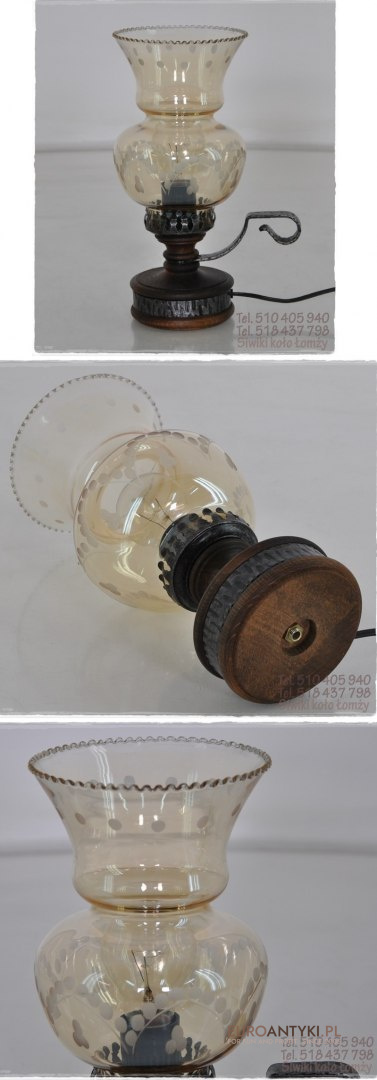 STARA RUSTYKALNA LAMPA LAMPKA VINTAGE RUSTIC RETRO