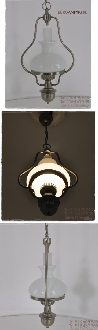 STARA SREBRNA LAMPKA LAMPA DO GANKU GANKA HOLU