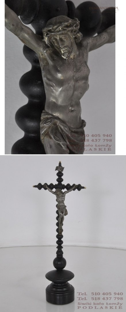 STARY KRZYZ JEZUS CHRYSTUS INRI GRUNDERZEIT ANTYK