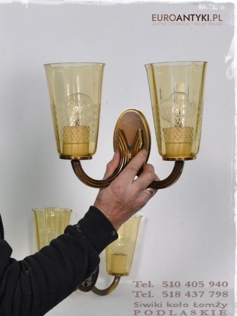 XL STARE KINKIETY LAMPKI LAMPY NA SCIANE ART DECO