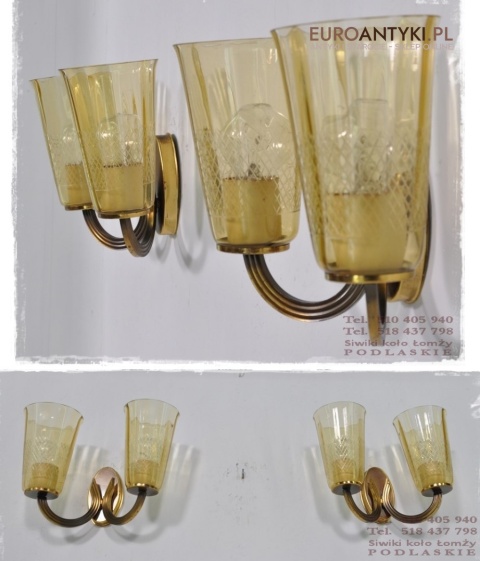 XL STARE KINKIETY LAMPKI LAMPY NA SCIANE ART DECO