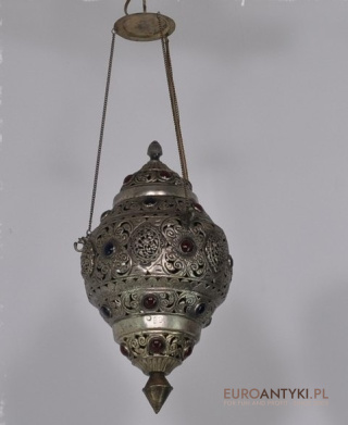 ANTYK STARA SREBRNA LAMPA ORIENTALNA ARABSKA ARAB