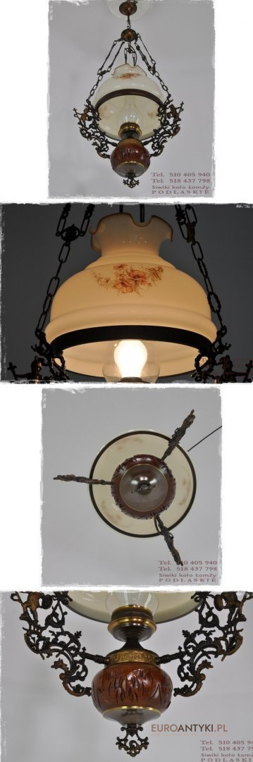 XL DUZA STARA RUSTYKALNA LAMPA Z AUSTRII RUSTIC XL