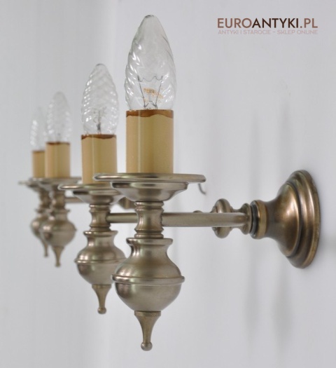 DUZE STARE SREBRNE KINKIETY LAMPKI STARE SREBRO