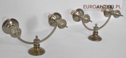 DUZE STARE SREBRNE KINKIETY LAMPKI STARE SREBRO