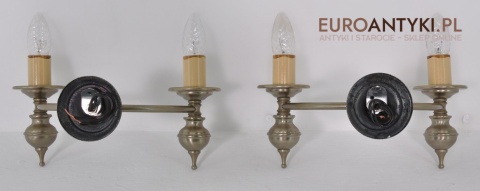 DUZE STARE SREBRNE KINKIETY LAMPKI STARE SREBRO