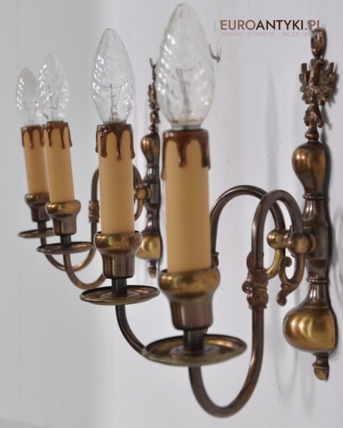 KLASYCZNE KINKIETY DO PAJAKA Z BRAZU LAMPKI x