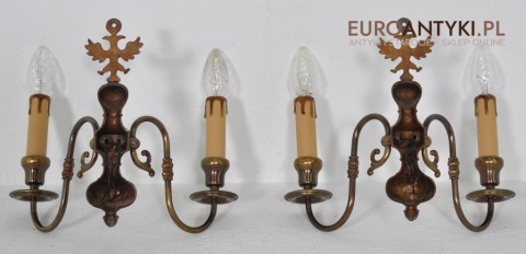 KLASYCZNE KINKIETY DO PAJAKA Z BRAZU LAMPKI x