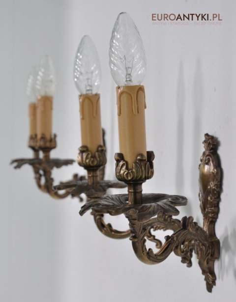 KLASYCZNE KINKIETY Z BRAZU LAMKI LAMPY SCIENNE x