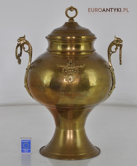 MOSIEZNE NACZYNIE OZDOBNE POJEMNIK DZBAN ANTYK x