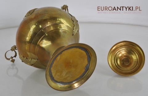 MOSIEZNE NACZYNIE OZDOBNE POJEMNIK DZBAN ANTYK x