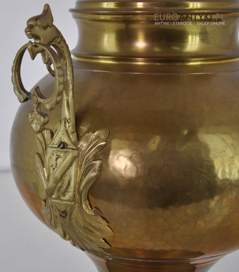 MOSIEZNE NACZYNIE OZDOBNE POJEMNIK DZBAN ANTYK x