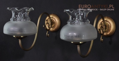 STARE LAMPKI LAMPY KINKIETY Z KLOSZAMI RUSTIC x