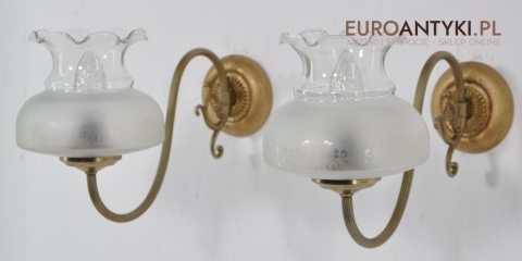 STARE LAMPKI LAMPY KINKIETY Z KLOSZAMI RUSTIC x