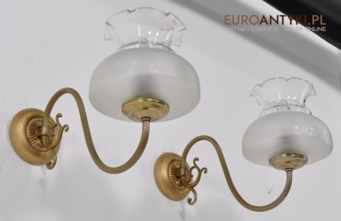 STARE LAMPKI LAMPY KINKIETY Z KLOSZAMI RUSTIC x